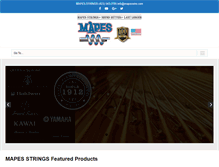 Tablet Screenshot of mapesstrings.com